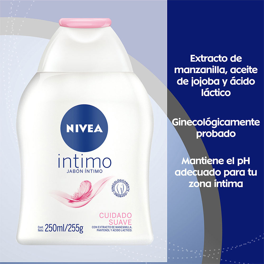 JABON INTIMO NIVEA CUIDADO SUAVE FRASCO 250 ML