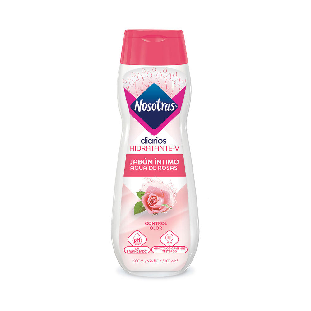 JABON INTIMO NOSOTRAS AGUA DE ROSAS FRASCO 200 ML