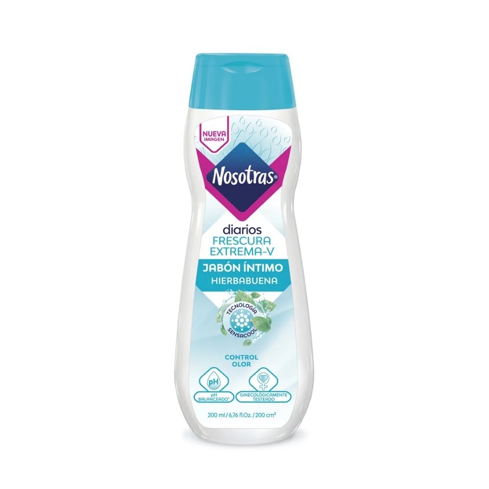JABON INTIMO NOSOTRAS FRESCURA EXTREMA FRASCO 200 ML
