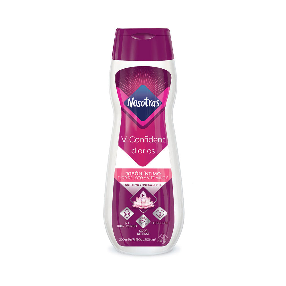 JABON INTIMO NOSOTRAS V CONFIDENT+++ FRASCO 200 ML