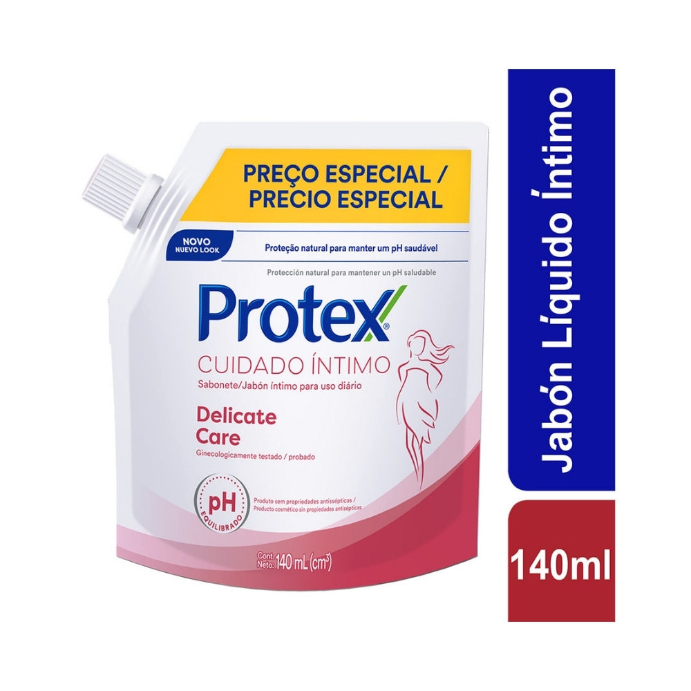 JABON INTIMO PROTEX DELICATE CARE DOYPACK 140 ML