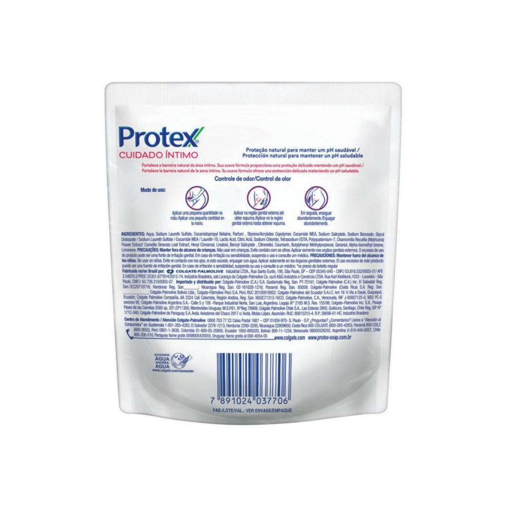JABON INTIMO PROTEX DELICATE CARE DOYPACK 140 ML