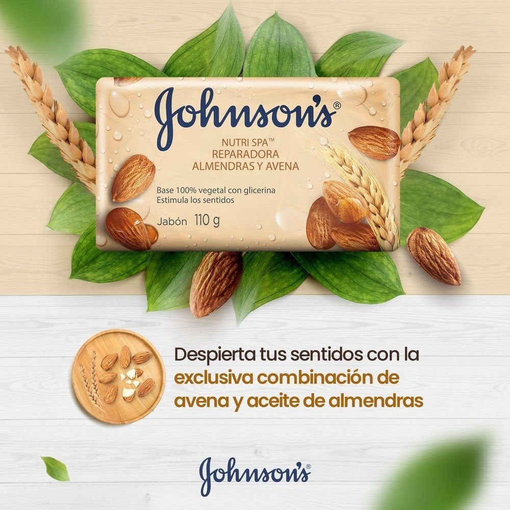 JABON JOHNSONS ALMENDRAS AVENA BARRA 3 X 110GR