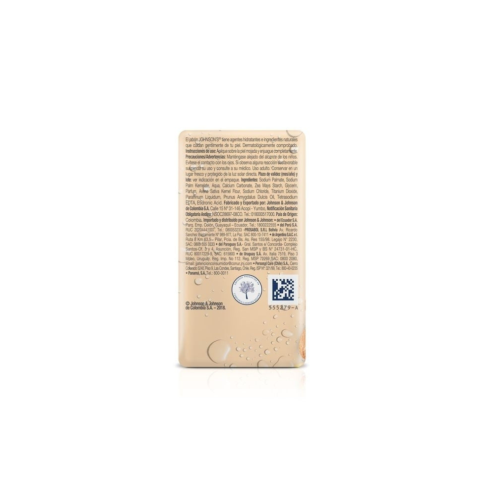 JABON JOHNSONS ALMENDRAS AVENA BARRA 3 X 110GR