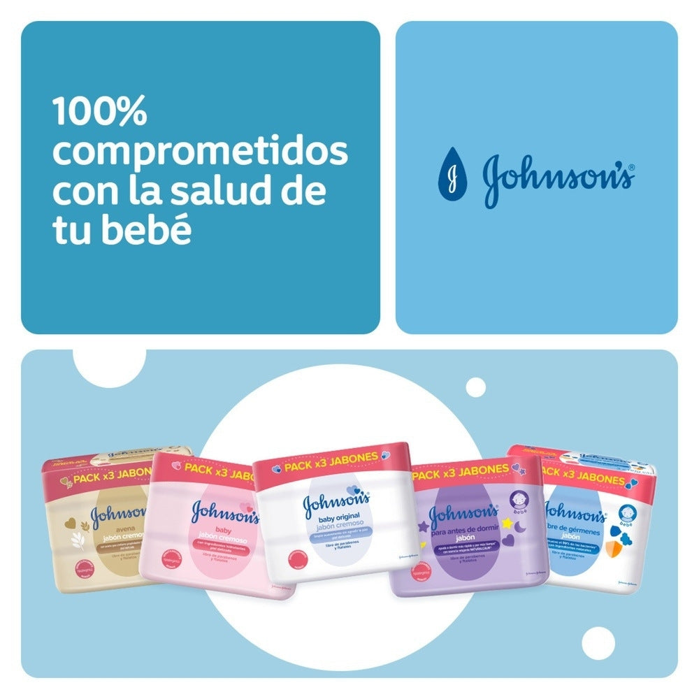JABON JOHNSONS BABY ORIGINAL BARRA 3X110G