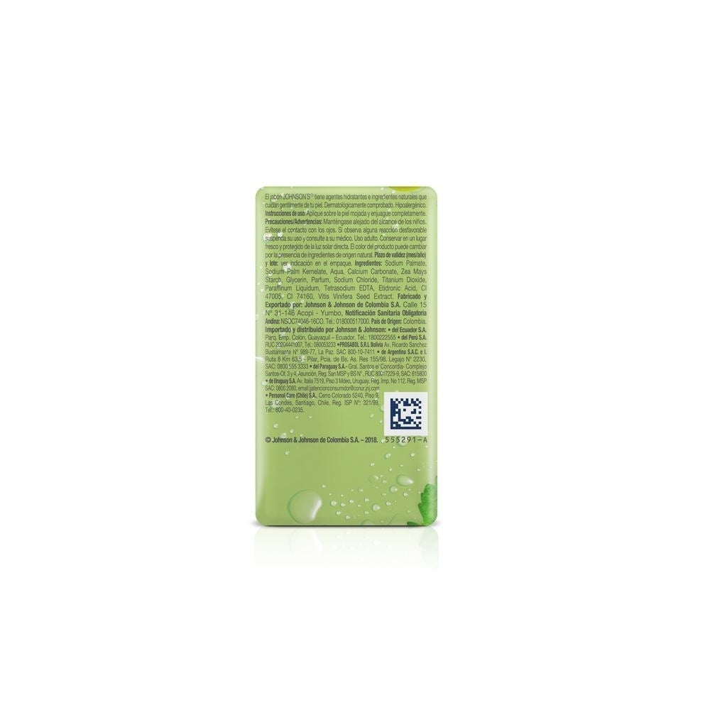 JABON JOHNSONS REFRESCANTE UVA VERDE BARRA 3 X 110GR