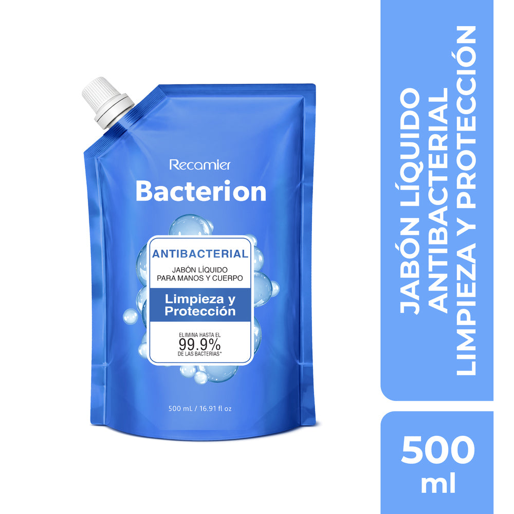 JABON LIQUIDO BACTERION ANTIBACTERIAL REFILL DOYPACK 500 ML