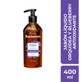 JABON LIQUIDO BACTERION ORQUIDEA Y BLUEBERRY FRASCO 400 ML