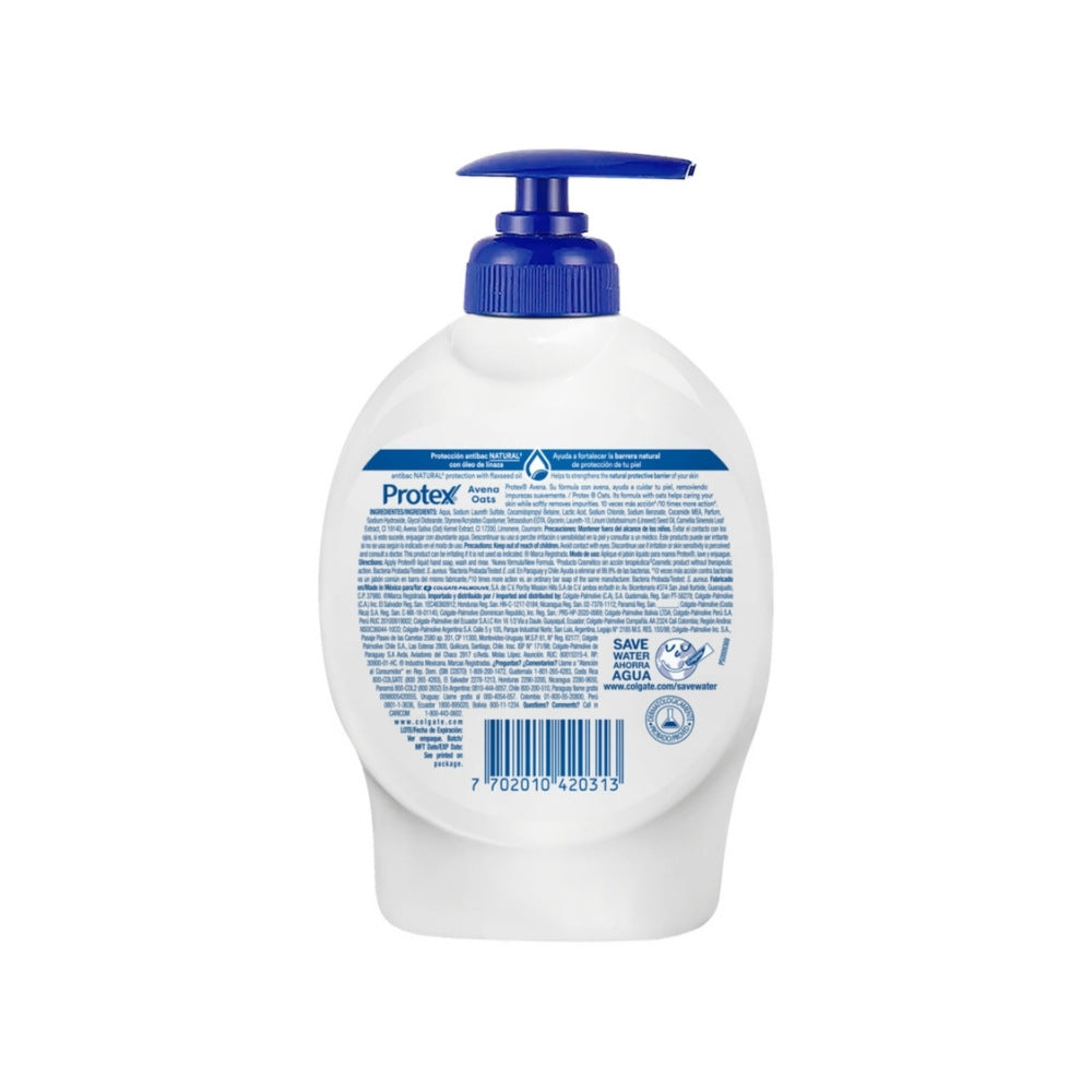 JABON LIQUIDO MANOS PROTEX AVENA FRASCO 221 ML
