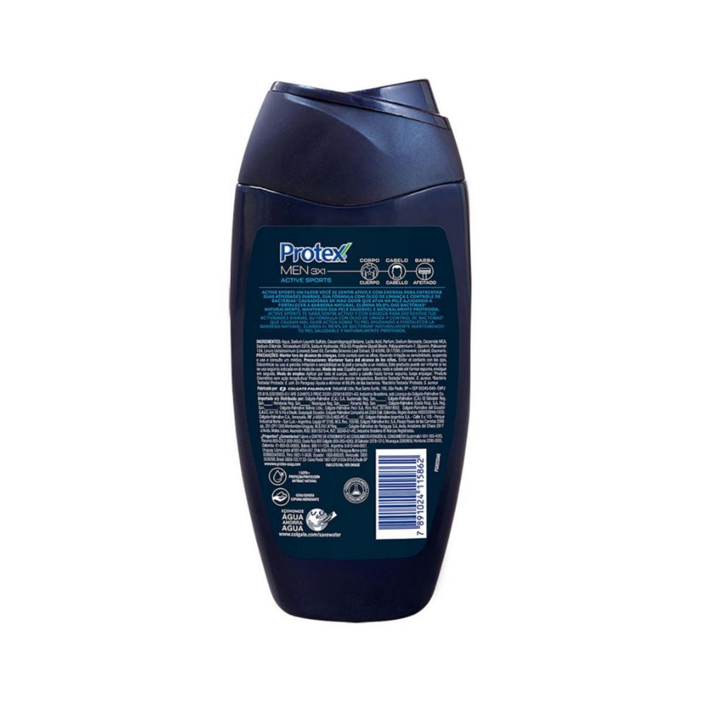 JABON LIQUIDO PROTEX FOR MEN SPORT FRASCO 250 ML