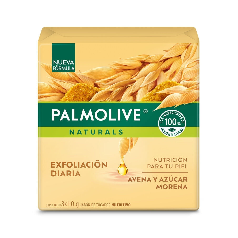 JABON PALMOLIVE AVENA Y AZUCAR BARRA 3X110G