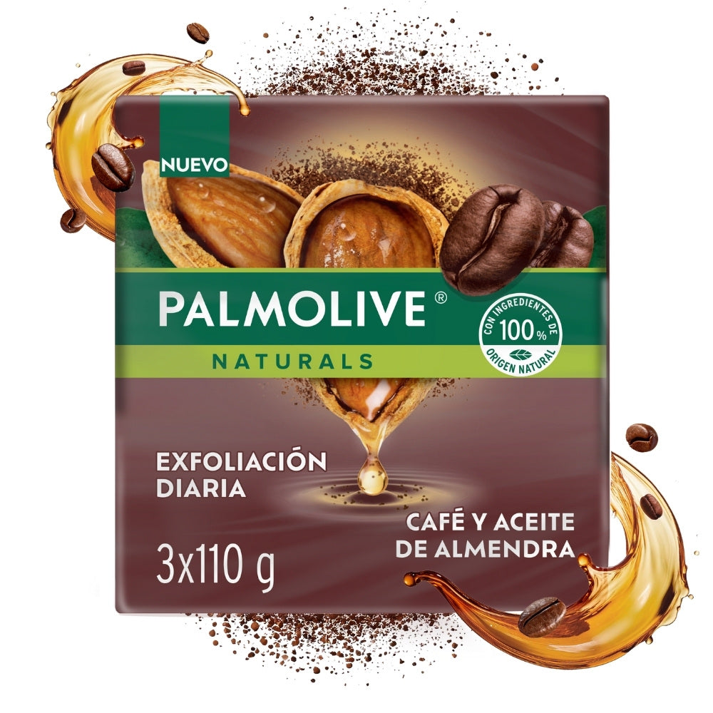 JABON PALMOLIVE COFFEE AND ALMOND BARRA 3 X 110GR