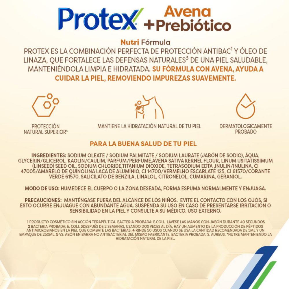 JABON PROTEX AVENA BOLSA 3X110G