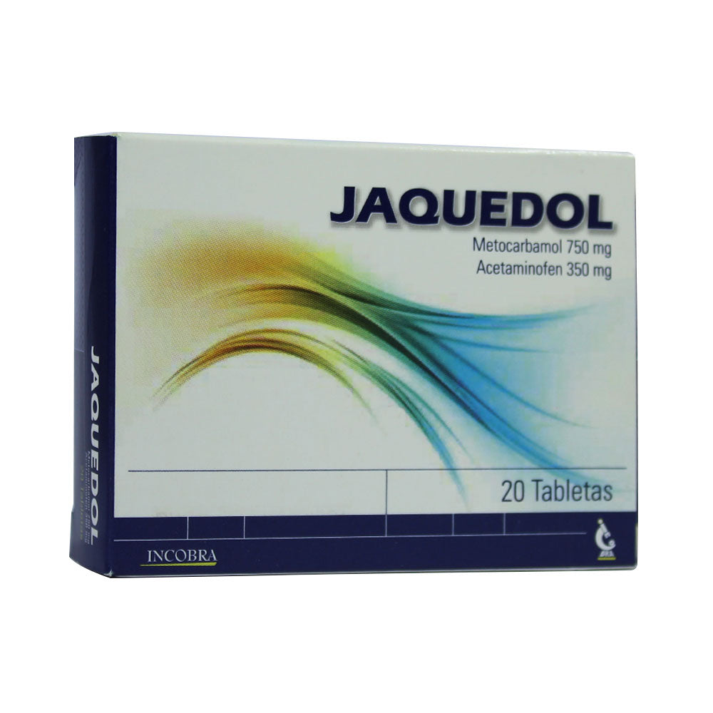 JAQUEDOL TABLETAS 350MG/750MG CAJA X 20 UNDS