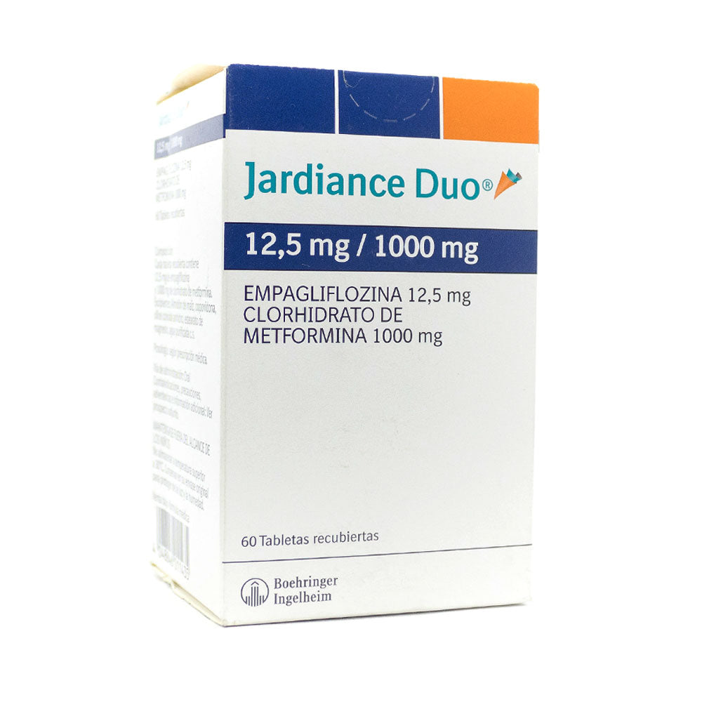 JARDIANCE DUO TABLETAS 12.5/1000MG CAJA X 60 UNDS