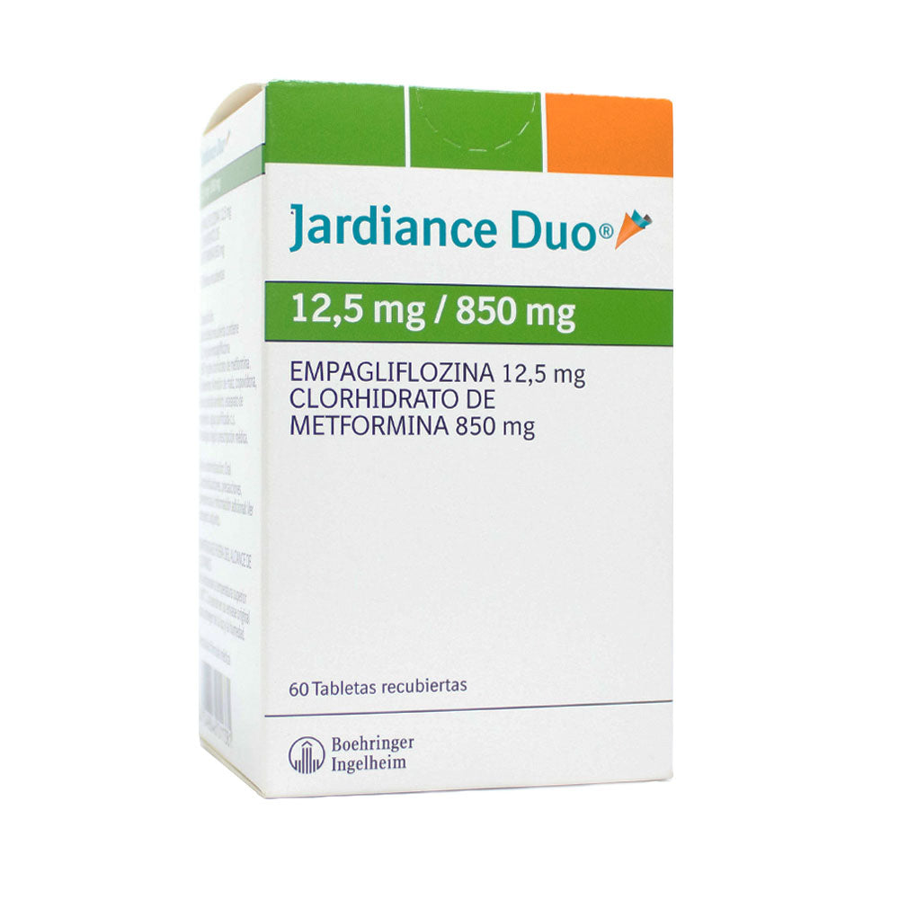 JARDIANCE DUO TABLETAS 12.5/850MG CAJA X 60 UNDS