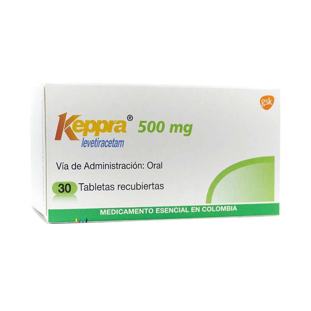 KEPPRA (LEVETIRACETAM) (RG) TABLETAS 500 MG CAJA X 30 UNDS