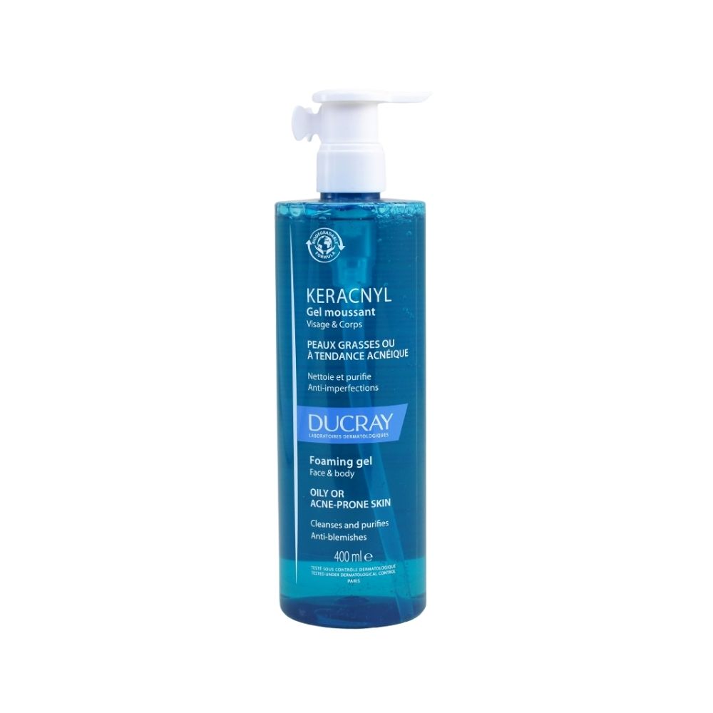 KERACNYL DUCRAY GEL LIMPIADOR TUBO 400 ML