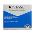 KETESSE AMPOLLA 50 MG CAJA 3 X 2ML