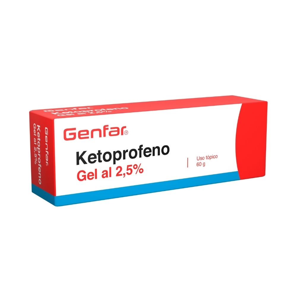 KETOPROFENO GENFAR GEL 2.5% CAJA 60 G
