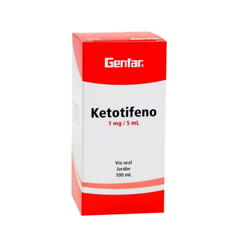 KETOTIFENO GENFAR JARABE 1 MG CAJA 100 ML
