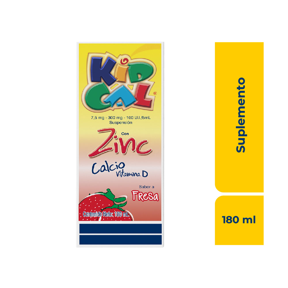 KIDCAL SUSPENSION 300 MG FRESA CAJA 180 ML
