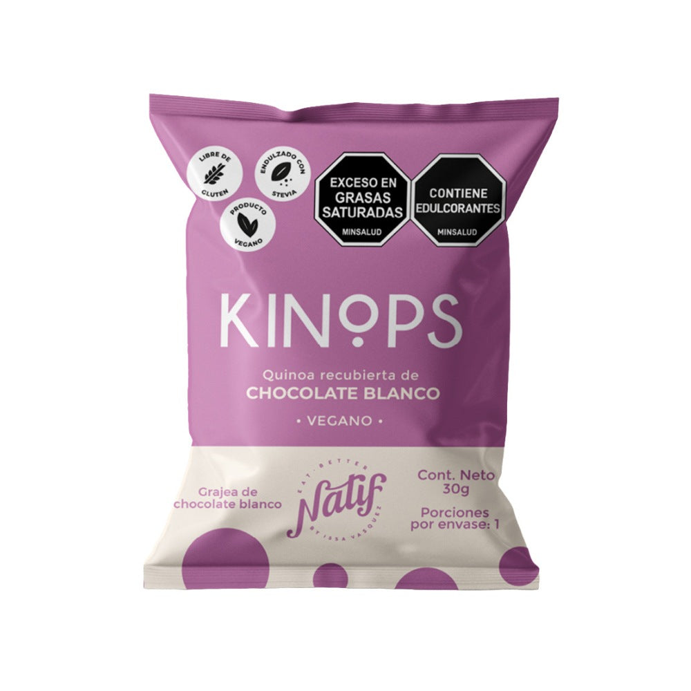 KINOPS NATIF CHOCOLATE BLANCO BOLSA 30 G