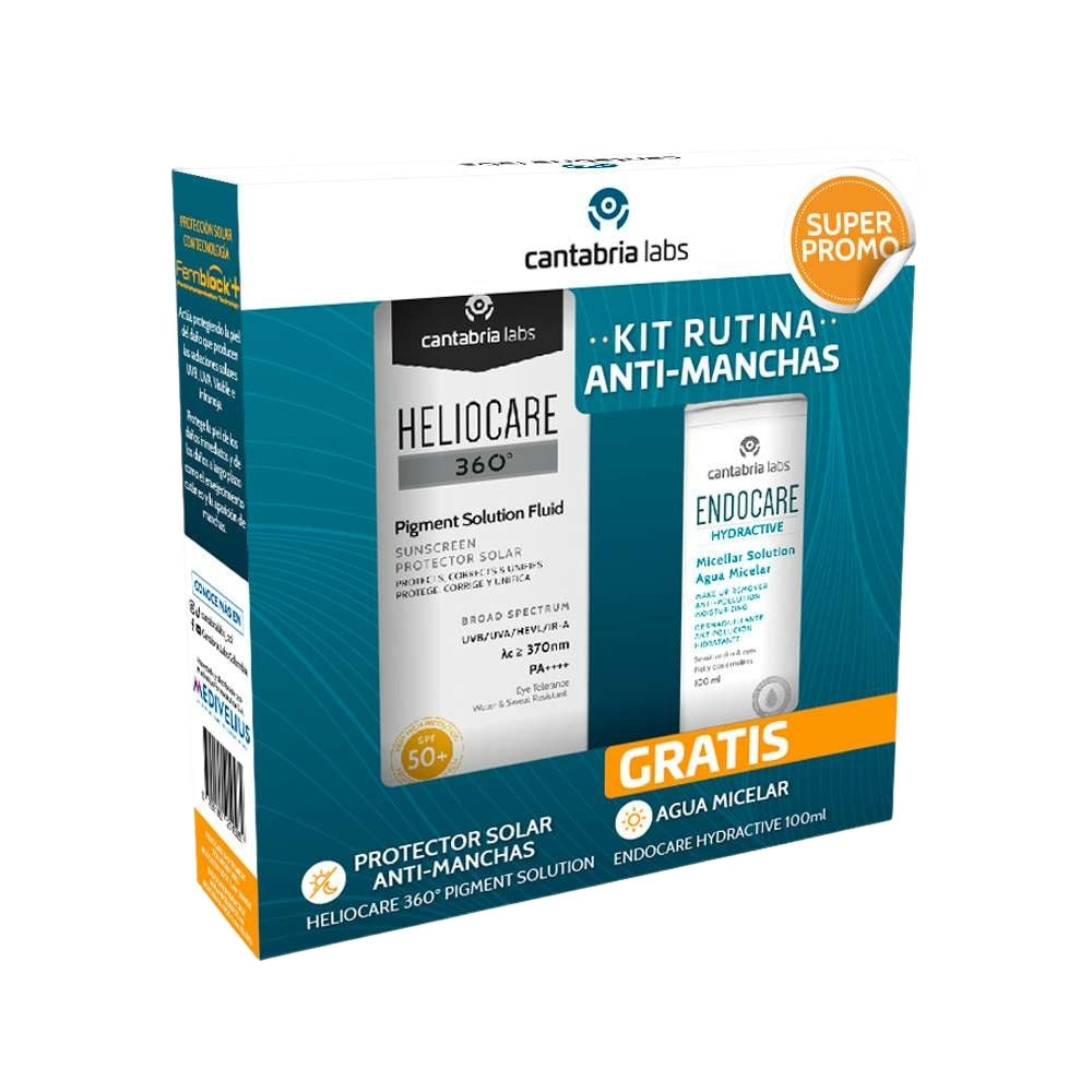 KIT HELIOCARE PIGMENT 50ML+ GRATIS ENDOCARE HYDRACTIVE AGUA MICELAR 100 ML