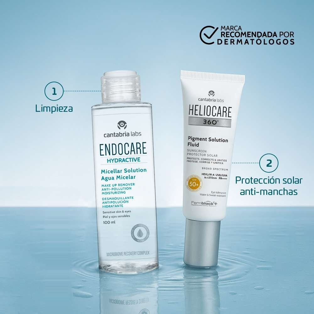 KIT HELIOCARE PIGMENT 50ML+ GRATIS ENDOCARE HYDRACTIVE AGUA MICELAR 100 ML