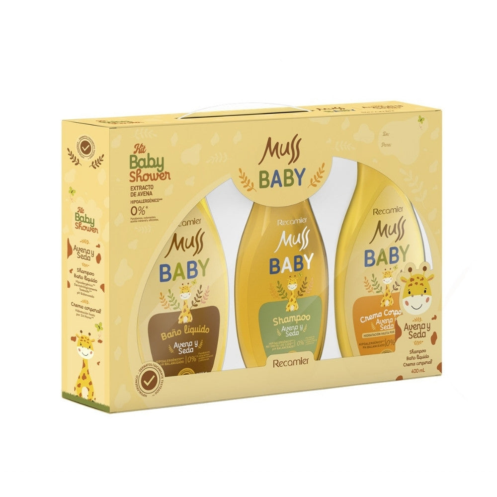 KIT MUSS BABY SHOWER FRASCO 3 X 400 ML