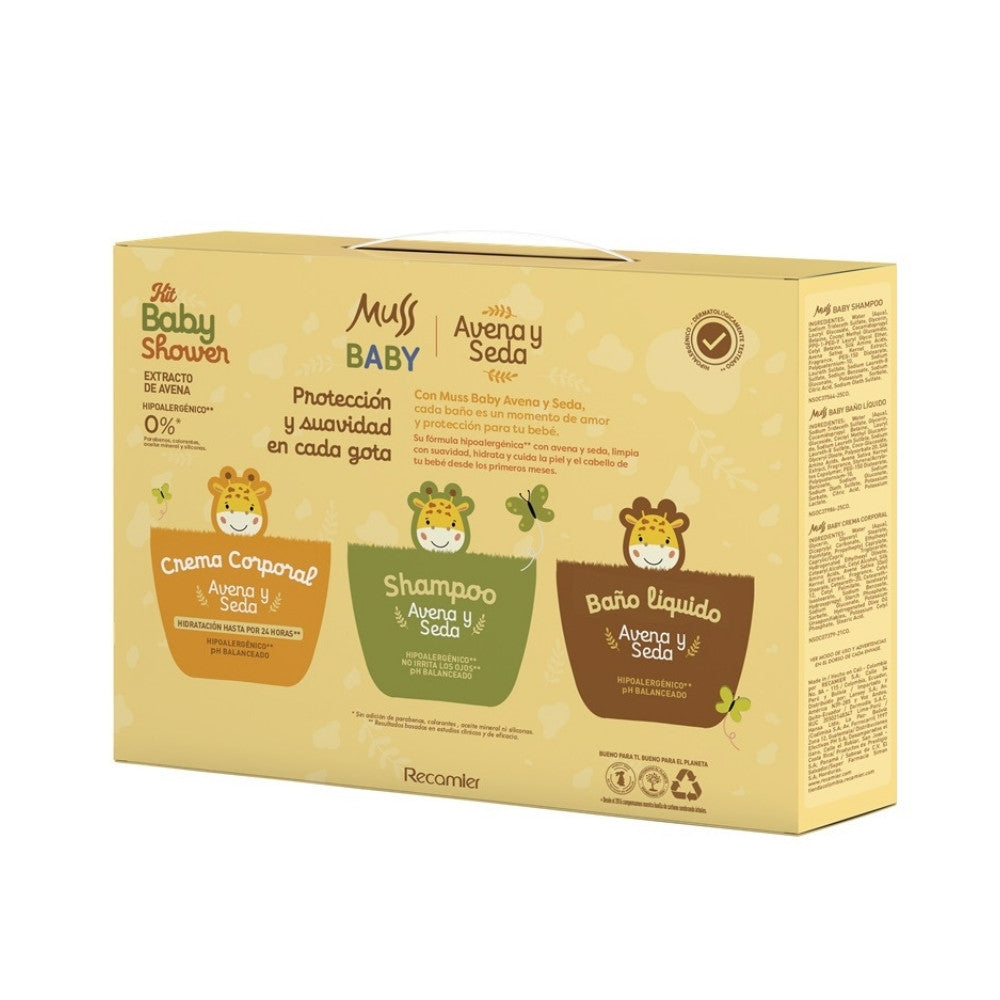KIT MUSS BABY SHOWER FRASCO 3 X 400 ML