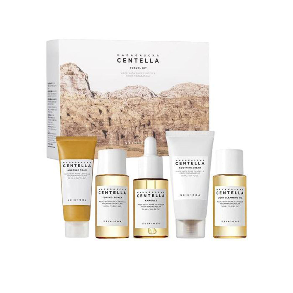 KIT TRAVEL MADAGASCAR CENTELLA CAJA X 5 UNDS