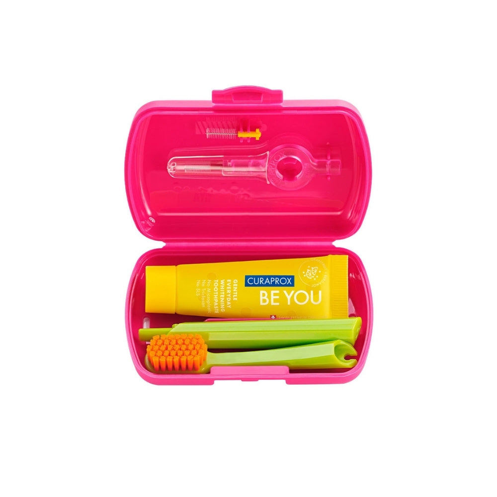KIT VIAJERO CURAPROX CEPILLO+ CREMA BLANQUEADORA CAJA X 1 UND