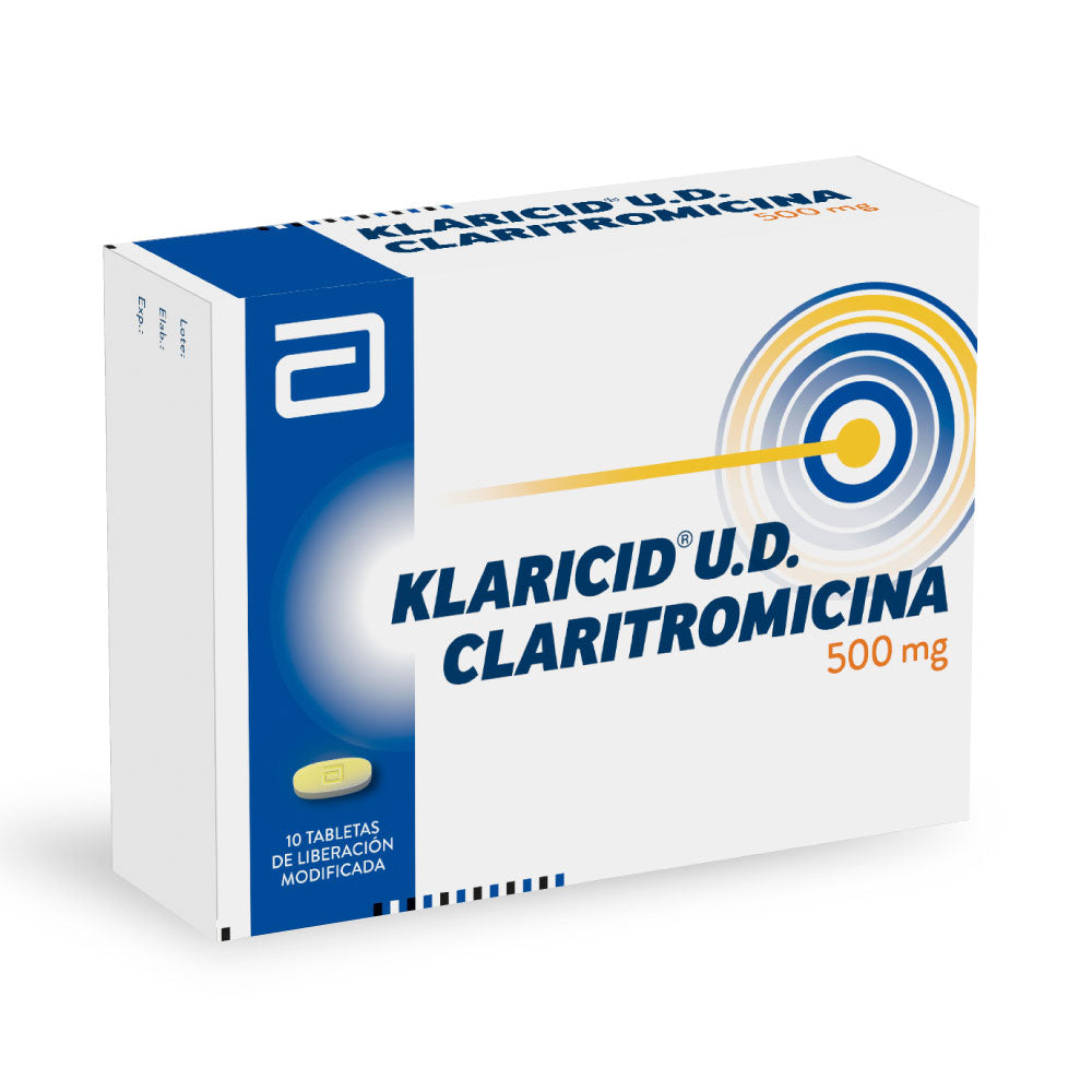 KLARICID U.D. TABLETAS 500 MG CAJA X 10 UNDS