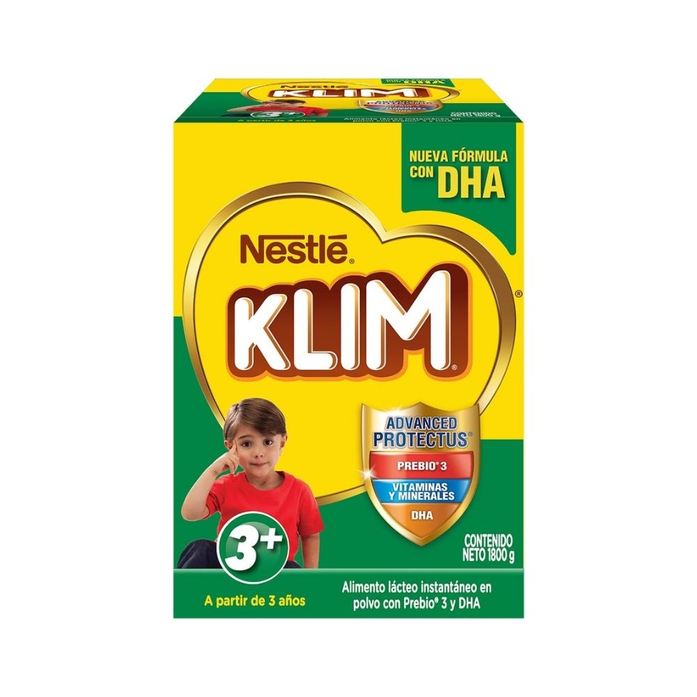 KLIM 3+ PREBIO DHA POLVO CAJA 1800 G