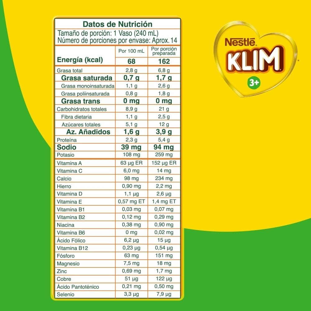 KLIM PREBIO 3+ POLVO BOLSA 500 G