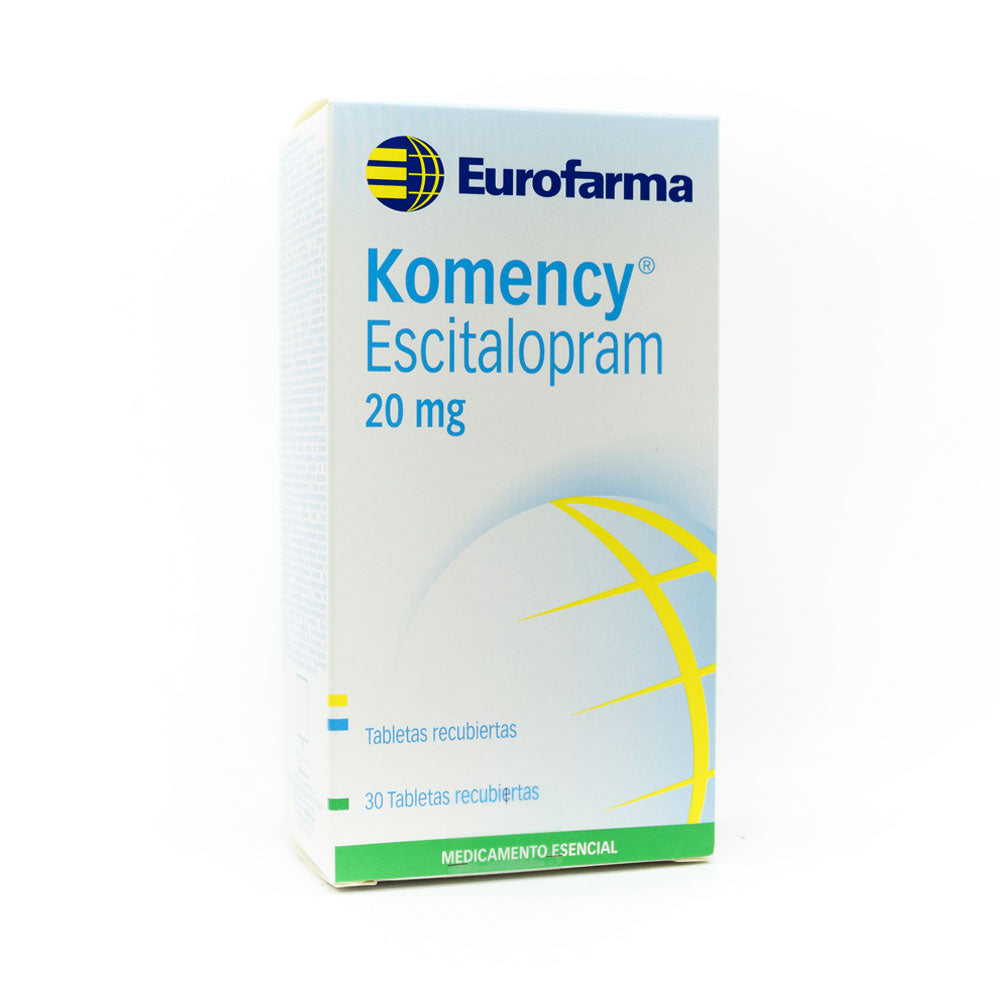 KOMENCY (ESCITALOPRAM) TABLETAS 20 MG CAJA X 30 UNDS