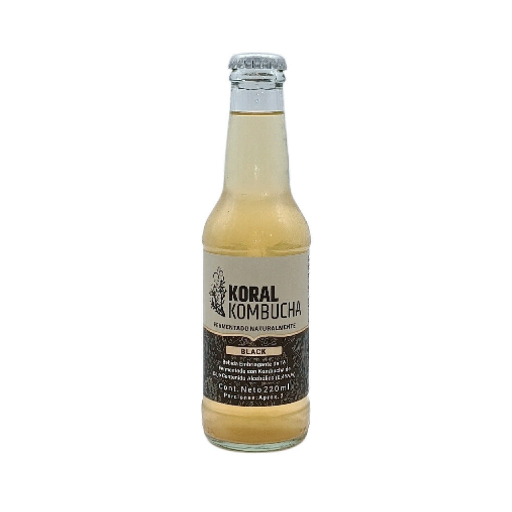 KORAL KOMBUCHA BLACK FRASCO DE VIDRIO 220 ML