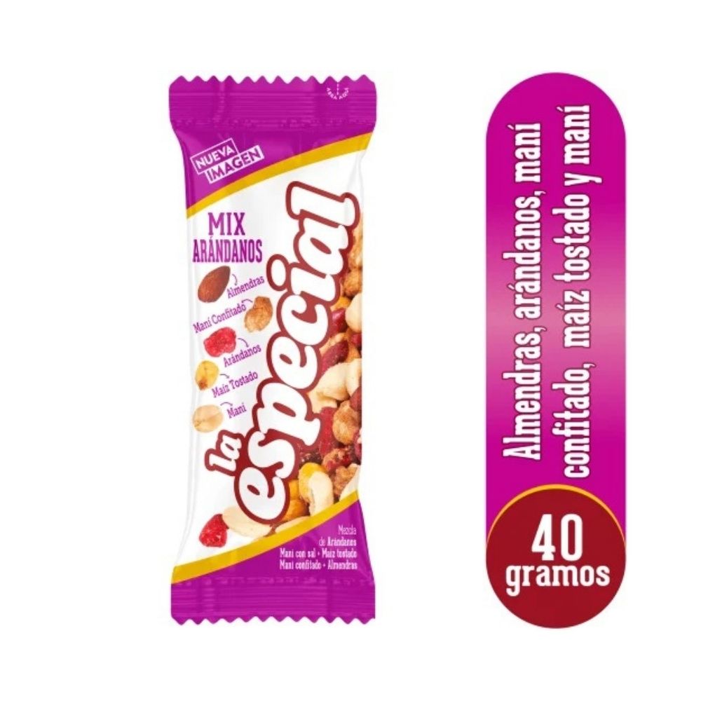 LA ESPECIAL MANI MIX ARANDANOS FRACCION 40 G