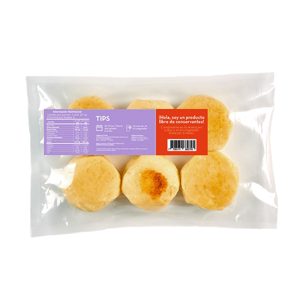LA MARY AREPA DE ALMOJABANA BOLSA X 6 UNDS