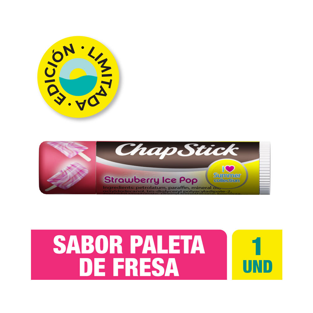 LABIAL CHAPSTICK PALETA DE FRESA 4 G