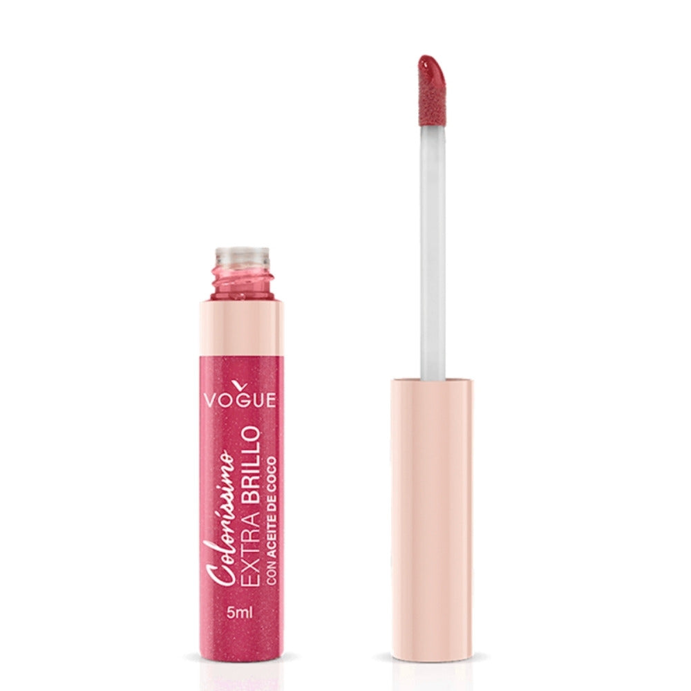 LABIAL LIQUIDO VOGUE COLORISS EXTRA BRILLO ALEGRIA TUBO 5 ML