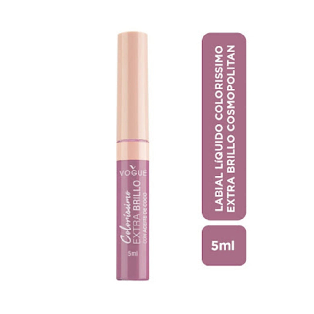 LABIAL LIQUIDO VOGUE COLORISS EXTRA BRILLO COSMOPOLITAN TUBO 5 ML
