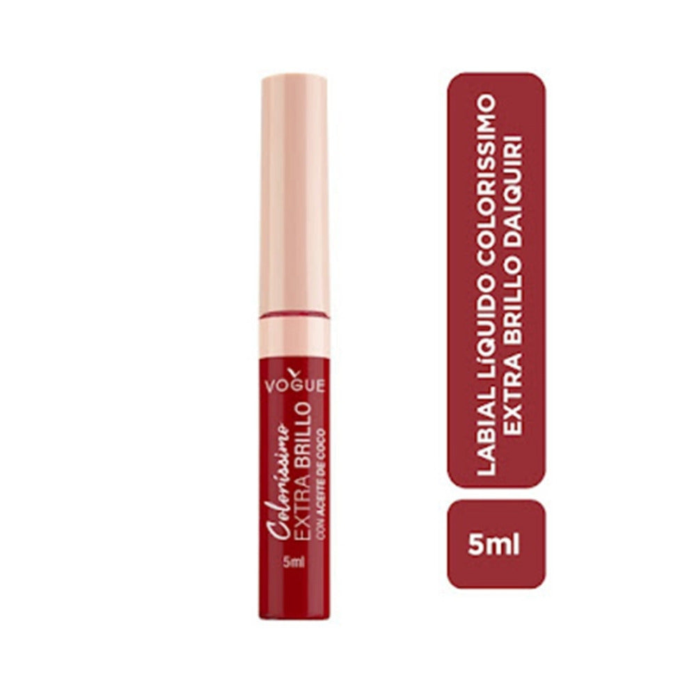 LABIAL LIQUIDO VOGUE COLORISS EXTRA BRILLO DAIQUIRI TUBO 5 ML