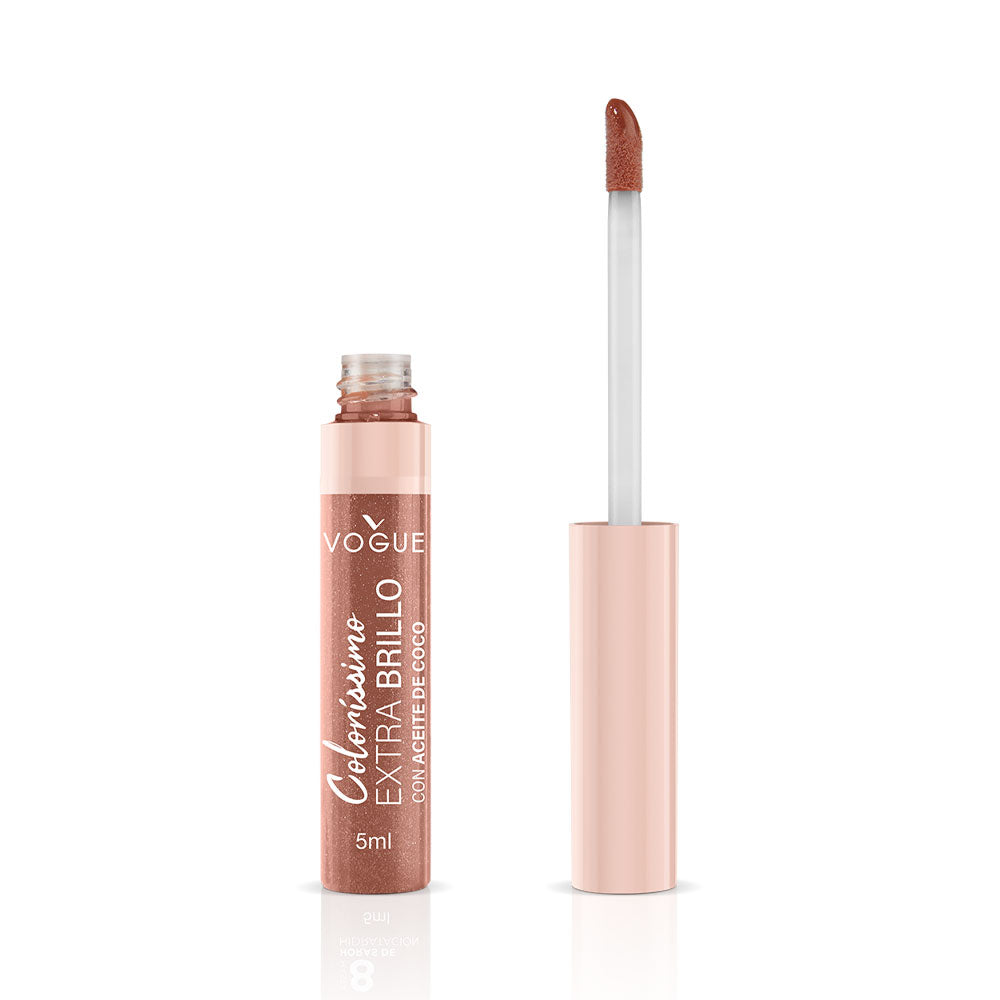 LABIAL LIQUIDO VOGUE COLORISS EXTRA BRILLO PLAYA TUBO 5 ML