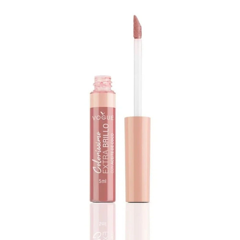 LABIAL LIQUIDO VOGUE COLORISS EXTRA BRILLO ROSE TUBO 5 ML