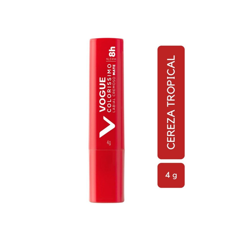 LABIAL VOGUE COLORISSIMO CEREZA TROPICAL BARRA 4 G
