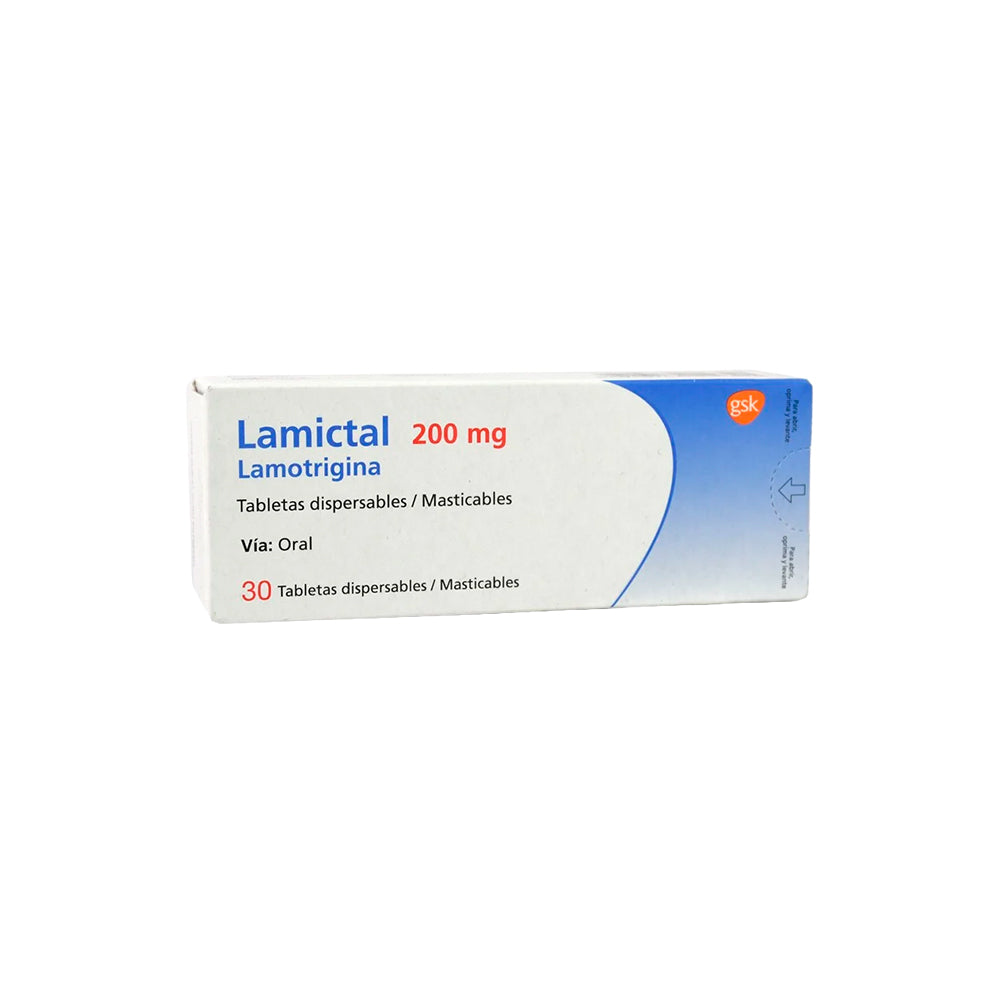 LAMICTAL (RG) TABLETA 200 MG CAJA X 30 UNDS