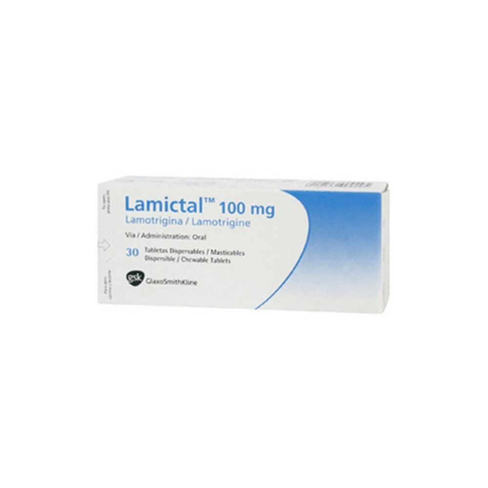 LAMICTAL (RG) TABLETAS 100 MG CAJA X 30 UNDS