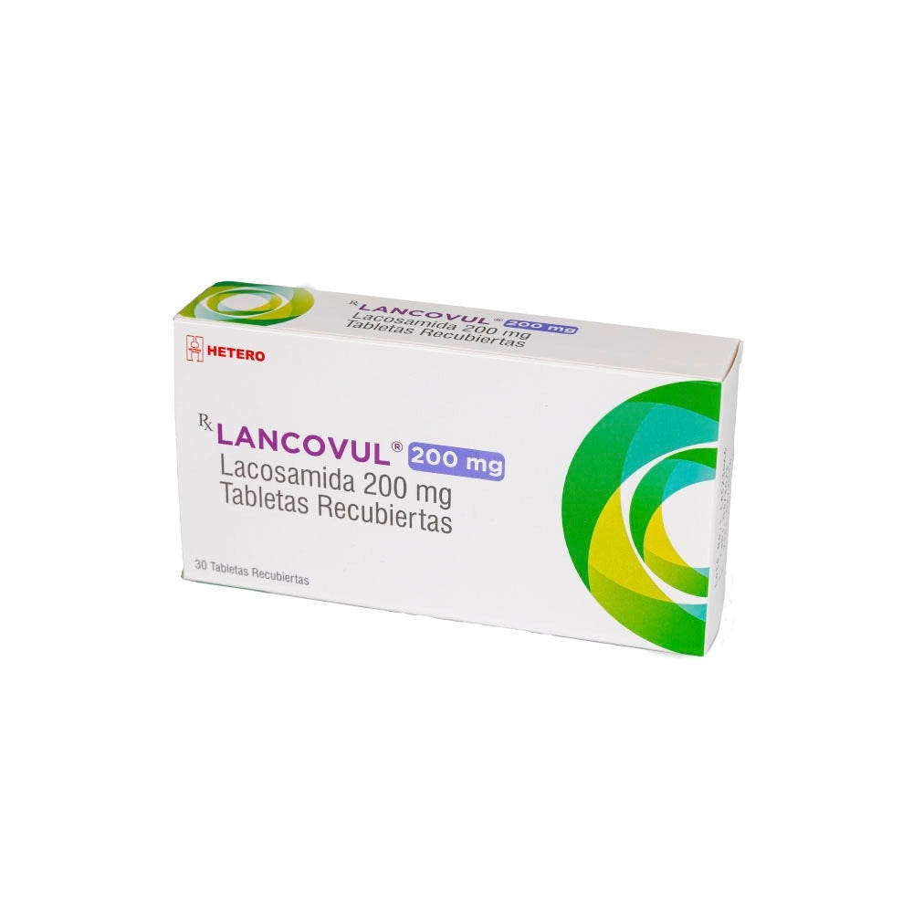 LANCOVUL (LACOSAMIDA) (RG) TABLETAS 200 MG CAJA X 30 UNDS